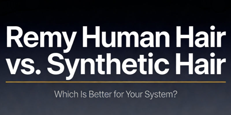 Remy Human Hair vs. Synthetic Hair: Which Is Better for Your Hair System?