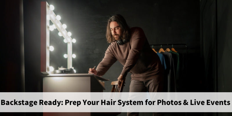 Backstage Ready — Preparing Your Hair System for Photos, Live Streams, Weddings & Stage