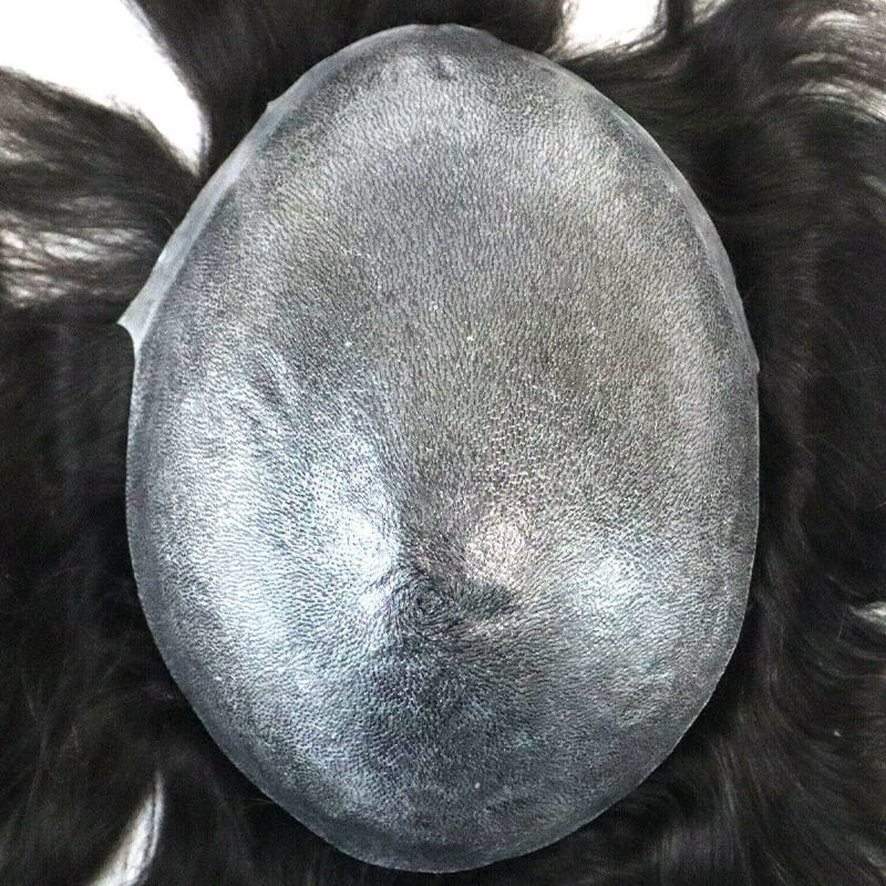 0.06–0.08mm Straight hair Injected Skin Hair System – Natural “Hair-Growing” Look, Knotless Finish, Comfortable for Daily & Active Wear