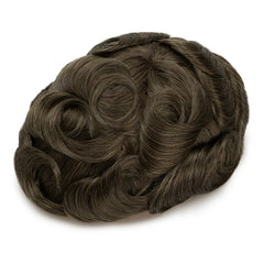 Q6 base Men's Non Surgical Hair Replacement | Swiss Lace With Skin Poly Back and Middle| Best for Daily Wear