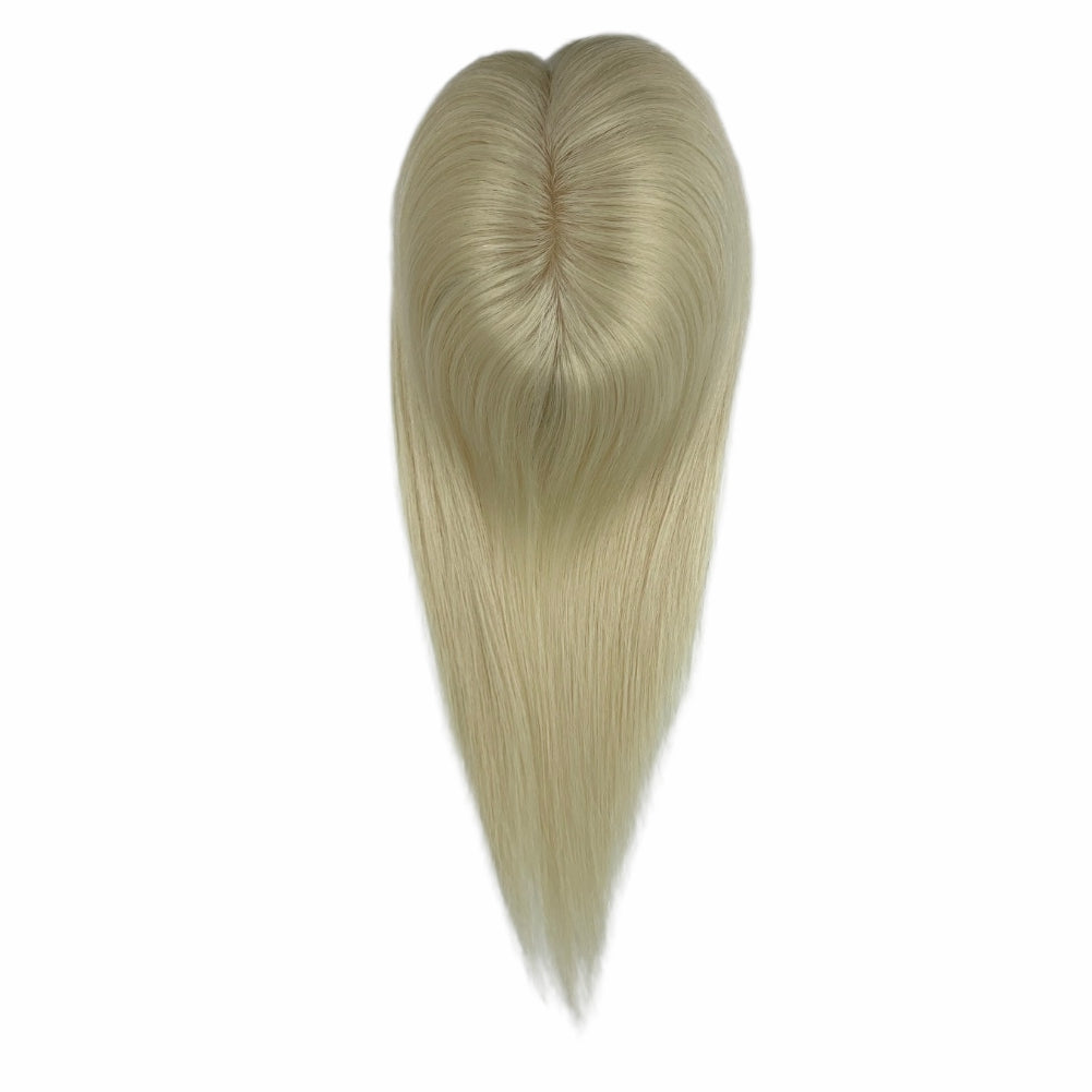 5*5" Fine Mono High-Grade Remy Human Hair Topper With Fine Brazilian Remy Hair
