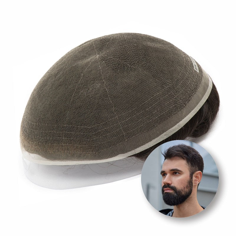 Full French Lace: Men's Lace Toupee | Full French Lace Base | Suitable for Humid Climate