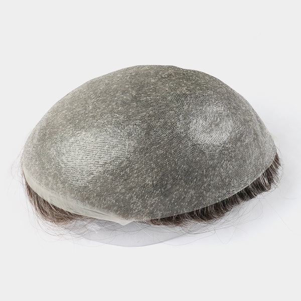 Upgrade Mirage | Toupee for Men | 0.04-0.06mm Full Super Thin Skin Single Knots Base | Celebrities Choice