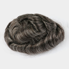 Upgrade Mirage | Toupee for Men | 0.04-0.06mm Full Super Thin Skin Single Knots Base | Celebrities Choice