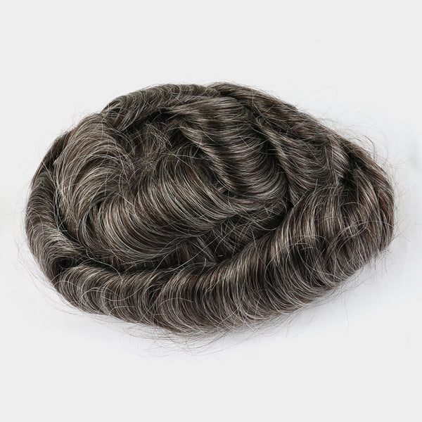 Upgrade Mirage | Toupee for Men | 0.04-0.06mm Full Super Thin Skin Single Knots Base | Celebrities Choice