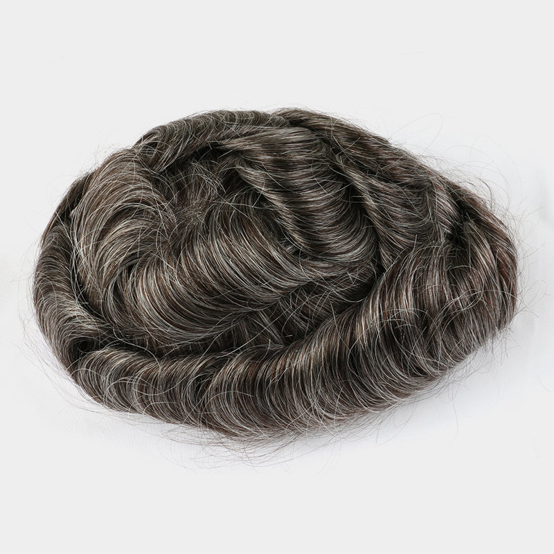Upgrade Mirage | Toupee for Men | 0.04-0.06mm Full Super Thin Skin Single Knots Base | Celebrities Choice