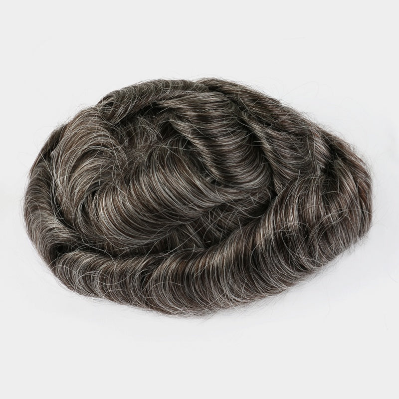 2PCS| 0.04-0.06mm Full Super Thin Skin Single Split Knots Base |Upgrade Mirage | Toupee for Men | Celebrities Choice
