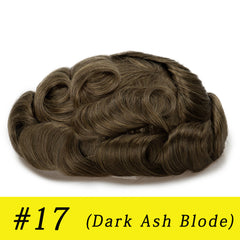 Q6 base Men's Non Surgical Hair Replacement | Swiss Lace With Skin Poly Back and Middle| Best for Daily Wear