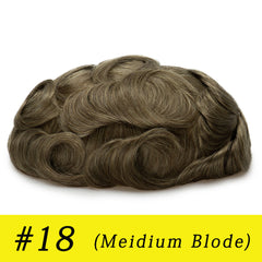 Q6 base Men's Non Surgical Hair Replacement | Swiss Lace With Skin Poly Back and Middle| Best for Daily Wear
