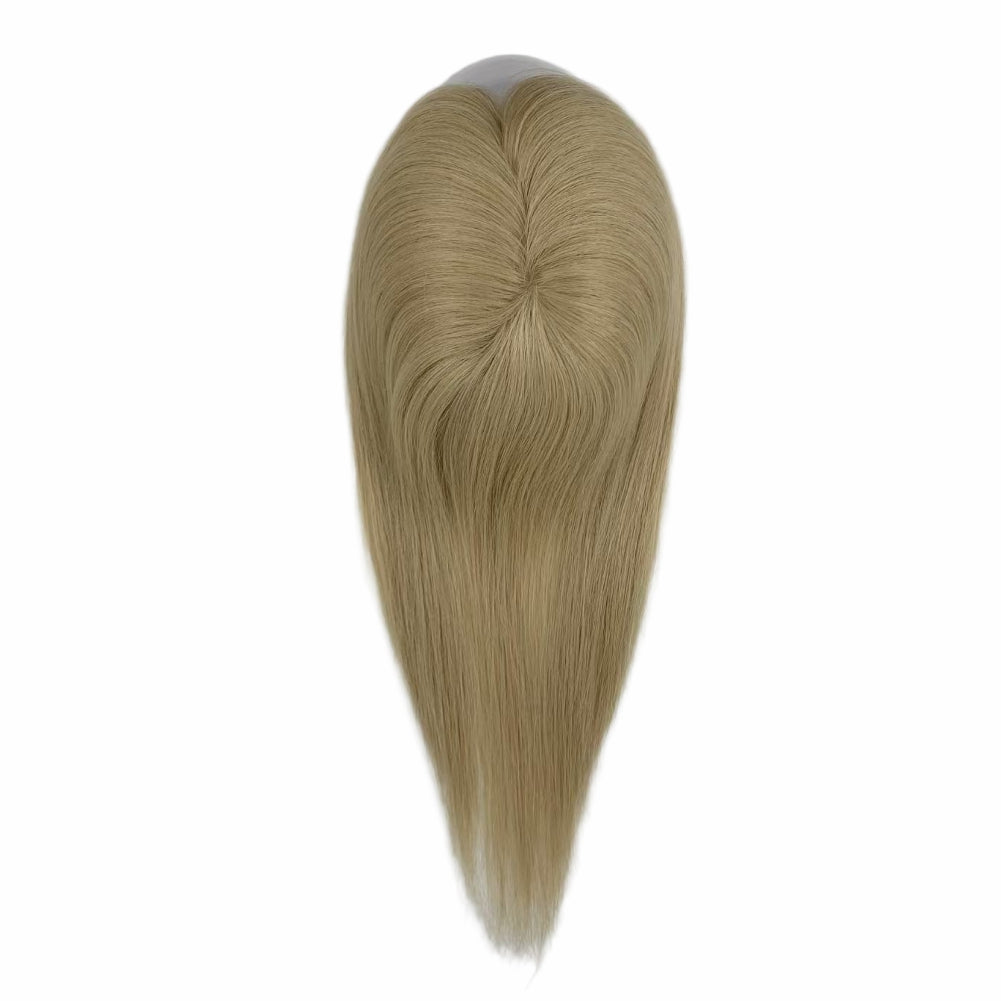 5.5*6.5" Fine Mono High-Grade Remy Human Hair Topper With Fine Brazilian Remy Hair