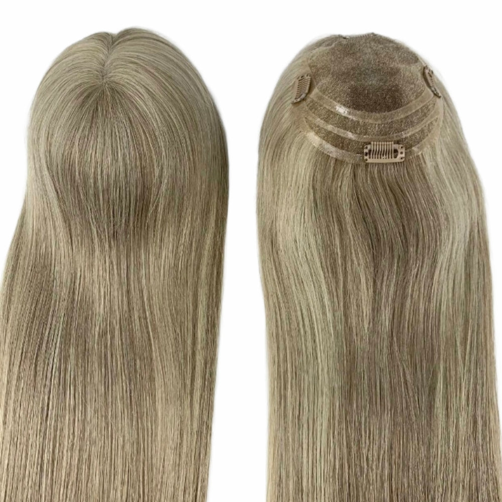 6*5.5" Swiss Lace  High-Grade Remy Human Hair Topper With Fine Brazilian Remy Hair