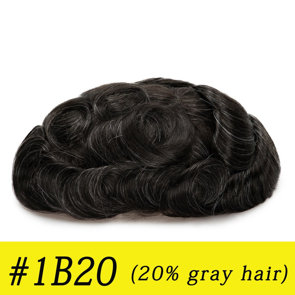 2PCS| Full Swiss Lace: Hair System for Bald Men | Full Swiss Lace Base | Best for Active Lifestyle