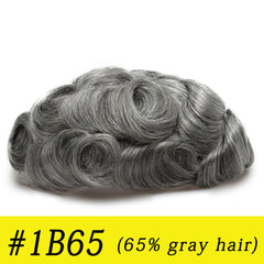 Hollywood Base Hair System for Men | Full Lace in Center with 1'' Thin Skin Around and 1/2'' Lace in the Front | Hollywood Style