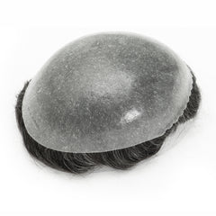 Men's Hair Unit | 0.10-0.12mm Double Knots Full Skin Base | Men's Hairstyle for Thin Hair