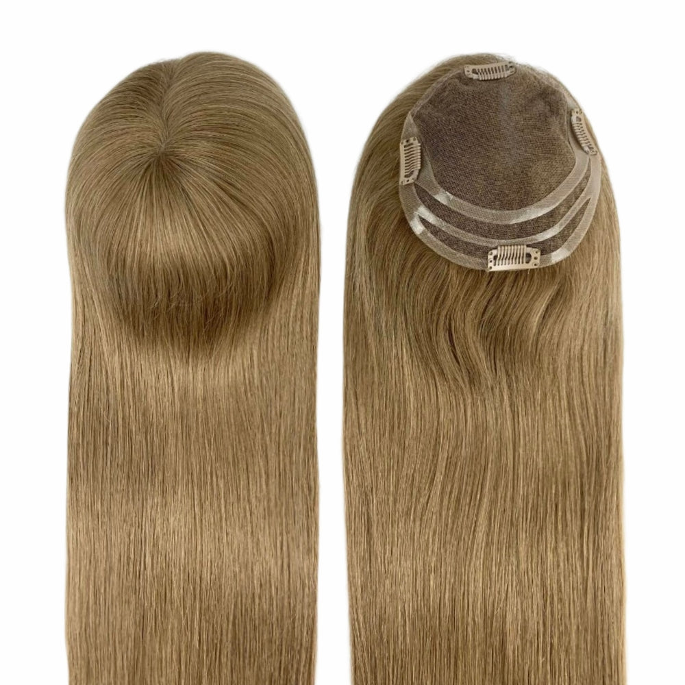 6*5.5" Swiss Lace  High-Grade Remy Human Hair Topper With Fine Brazilian Remy Hair