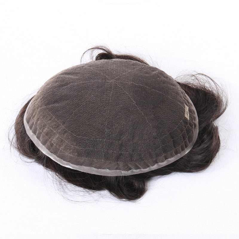 Full Swiss Lace: Hair System for Bald Men | Full Swiss Lace Base | Best for Active Lifestyle