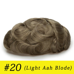 Q6 base Men's Non Surgical Hair Replacement | Swiss Lace With Skin Poly Back and Middle| Best for Daily Wear