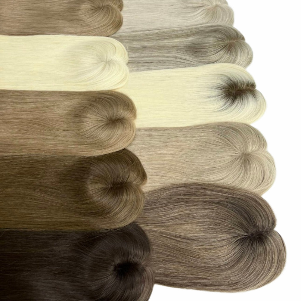 5.5*6.5" Fine Mono High-Grade Remy Human Hair Topper With Fine Brazilian Remy Hair