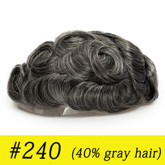 Hollywood Base Hair System for Men | Full Lace in Center with 1'' Thin Skin Around and 1/2'' Lace in the Front | Hollywood Style