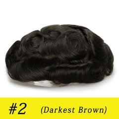 Q6 base Men's Non Surgical Hair Replacement | Swiss Lace With Skin Poly Back and Middle| Best for Daily Wear