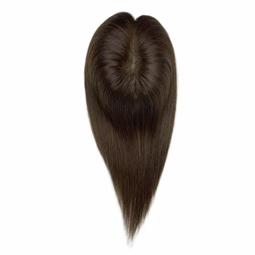 6*5.5" Swiss Lace  High-Grade Remy Human Hair Topper With Fine Brazilian Remy Hair