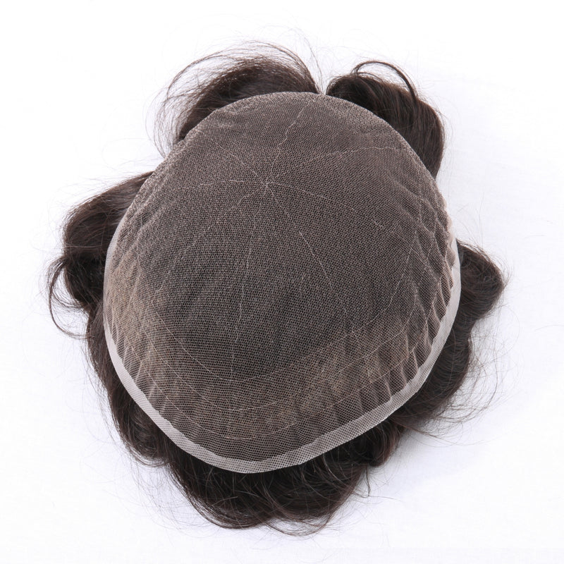 Full Swiss Lace: Hair System for Bald Men | Full Swiss Lace Base | Best for Active Lifestyle