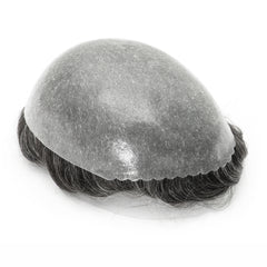 Men's Hair Unit | 0.10-0.12mm Double Knots Full Skin Base | Men's Hairstyle for Thin Hair