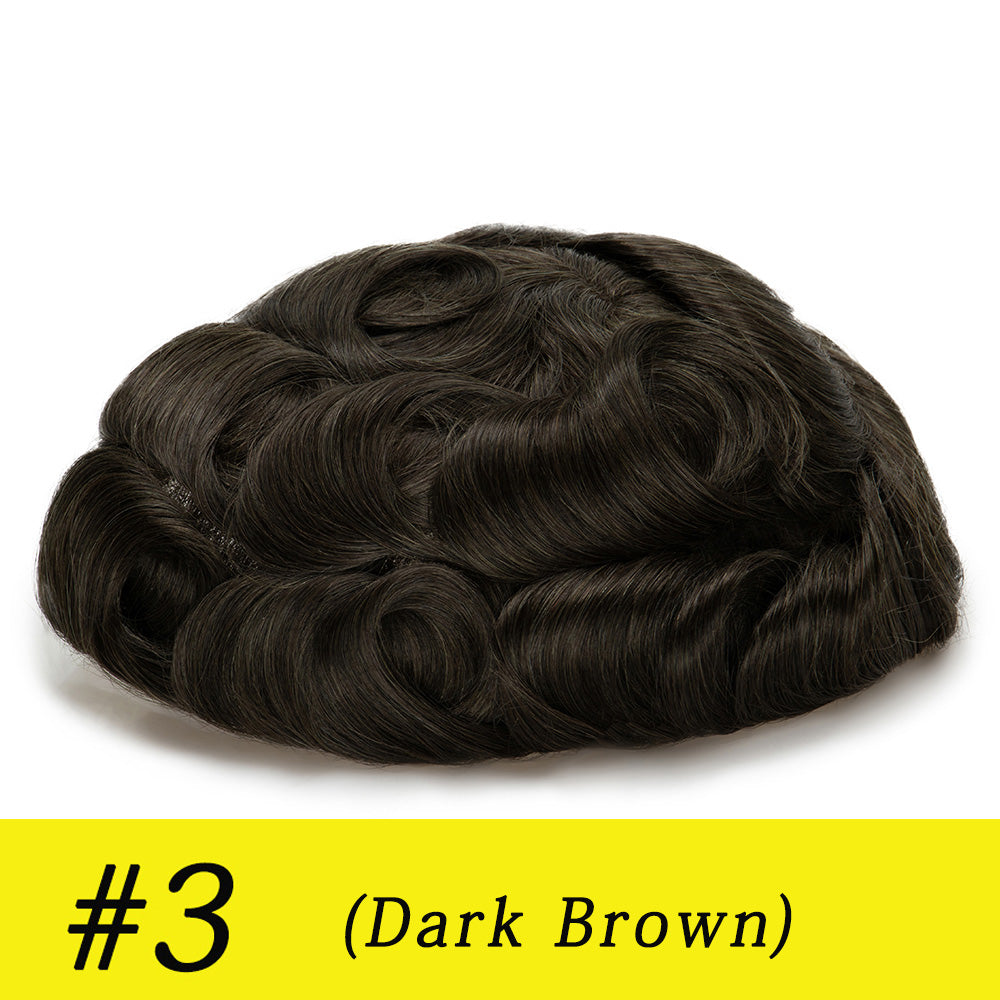 Hollywood Base Hair System for Men | Full Lace in Center with 1'' Thin Skin Around and 1/2'' Lace in the Front | Hollywood Style