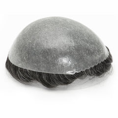 Men's Hair Unit | 0.10-0.12mm Double Knots Full Skin Base | Men's Hairstyle for Thin Hair
