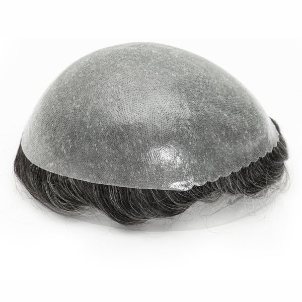Men's Hair Unit | 0.10-0.12mm Double Knots Full Skin Base | Men's Hairstyle for Thin Hair