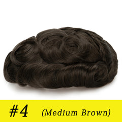 Q6 base Men's Non Surgical Hair Replacement | Swiss Lace With Skin Poly Back and Middle| Best for Daily Wear