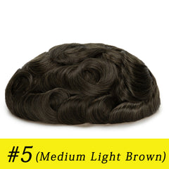 Q6 base Men's Non Surgical Hair Replacement | Swiss Lace With Skin Poly Back and Middle| Best for Daily Wear
