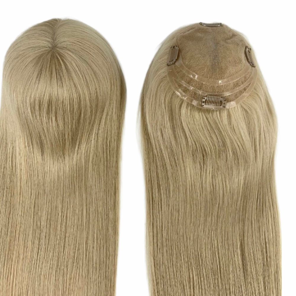 6*5.5" Swiss Lace  High-Grade Remy Human Hair Topper With Fine Brazilian Remy Hair