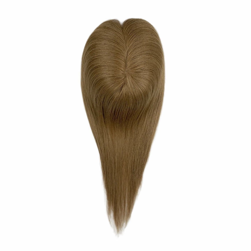 5*5" Fine Mono High-Grade Remy Human Hair Topper With Fine Brazilian Remy Hair
