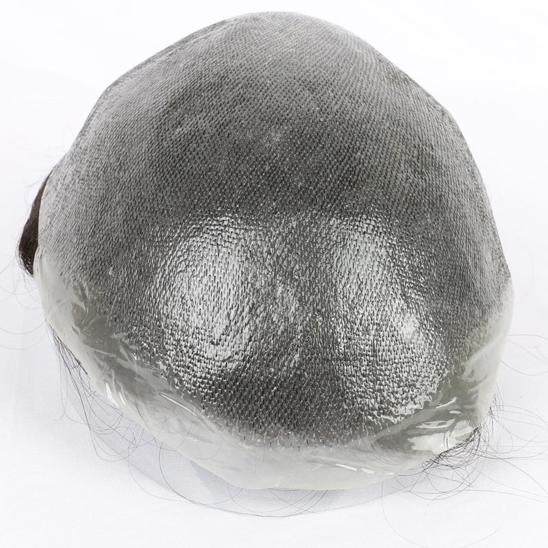 Mens Hair System Ultra Thin Skin| 0.03-0.04mm V Loop | Dull Finish, Transparent, Soft