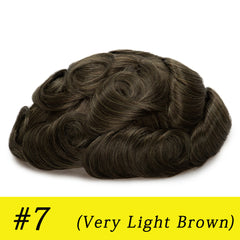 Q6 base Men's Non Surgical Hair Replacement | Swiss Lace With Skin Poly Back and Middle| Best for Daily Wear