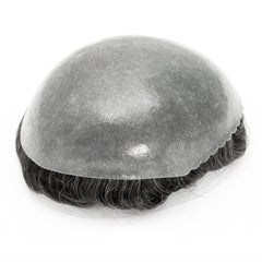 Men's Hair Unit | 0.10-0.12mm Double Knots Full Skin Base | Men's Hairstyle for Thin Hair
