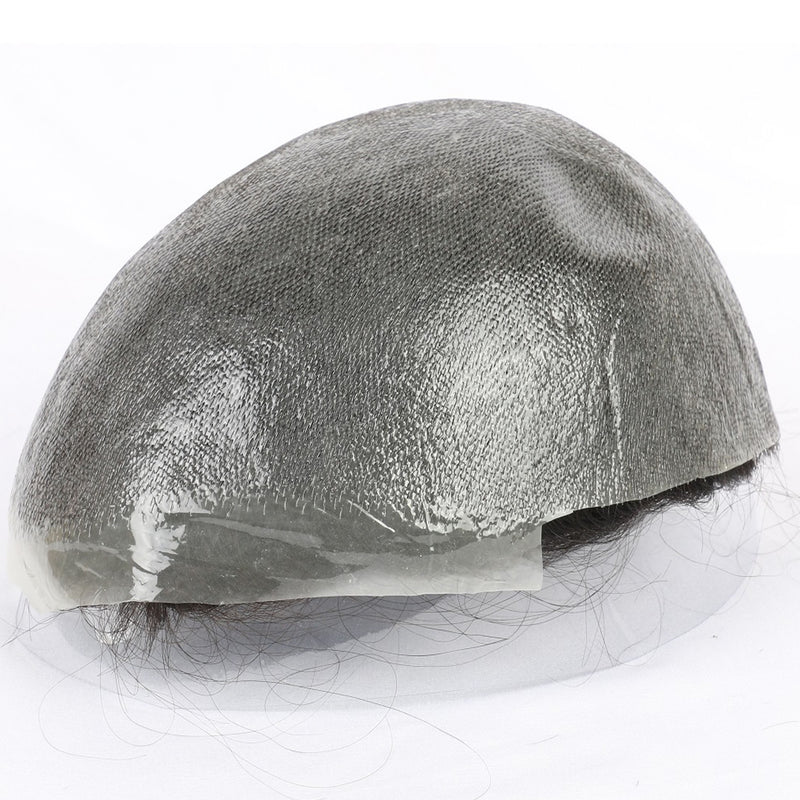 Mens Hair System Ultra Thin Skin| 0.03-0.04mm V Loop | Dull Finish, Transparent, Soft