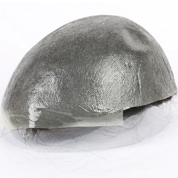 Mens Hair System Ultra Thin Skin| 0.03-0.04mm V Loop | Dull Finish, Transparent, Soft