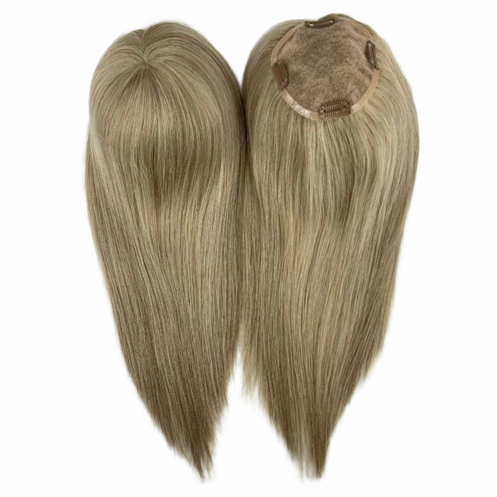 5.5*6.5" Fine Mono High-Grade Remy Human Hair Topper With Fine Brazilian Remy Hair