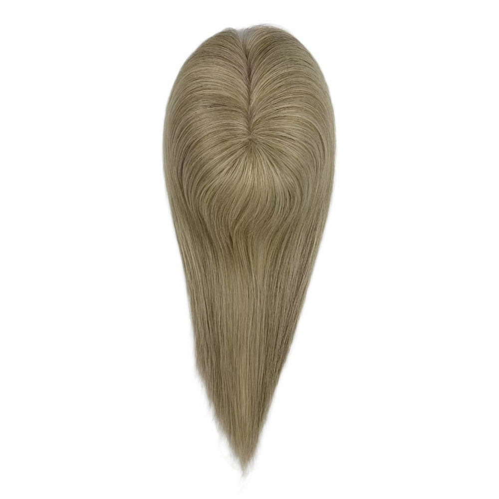 5*5" Fine Mono High-Grade Remy Human Hair Topper With Fine Brazilian Remy Hair