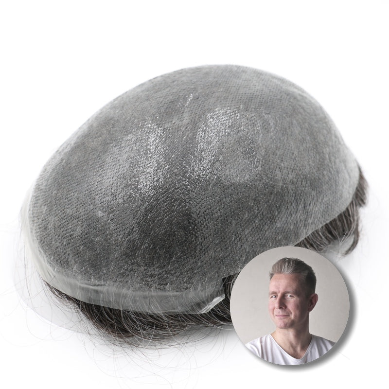 0.04–0.06mm V-Loop Ultra Thin Skin Hair System – Knotless Natural Hairline & Invisible Finish