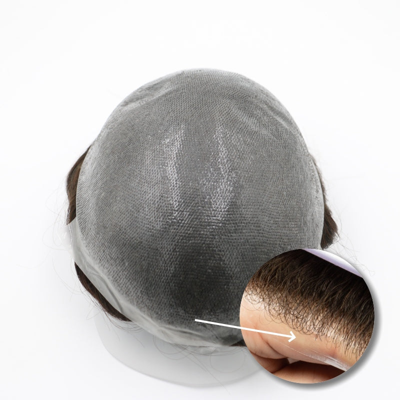 0.04–0.06mm V-Loop Ultra Thin Skin Hair System – Knotless Natural Hairline & Invisible Finish