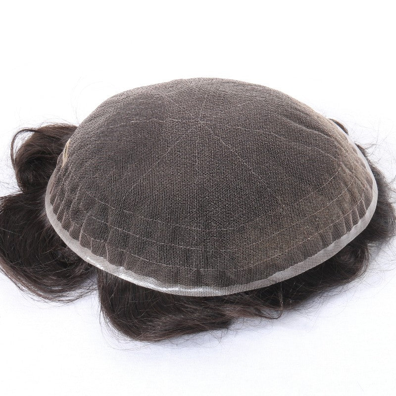 2PCS| Full Swiss Lace: Hair System for Bald Men | Full Swiss Lace Base | Best for Active Lifestyle