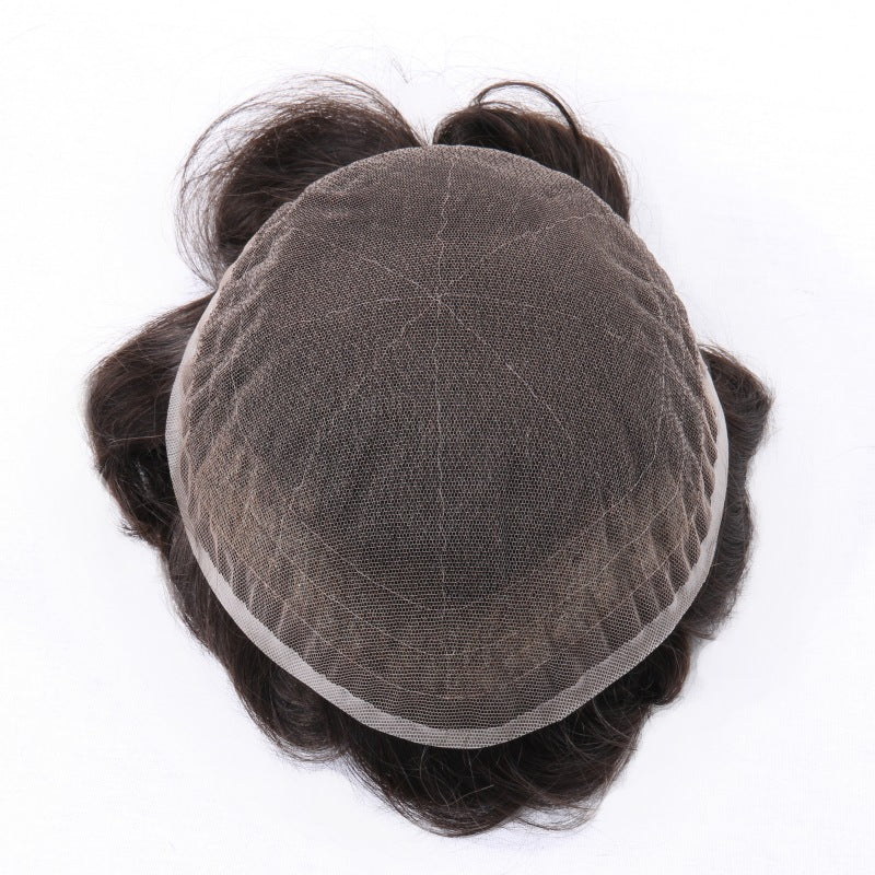 2PCS| Full Swiss Lace: Hair System for Bald Men | Full Swiss Lace Base | Best for Active Lifestyle