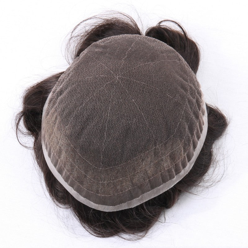 2PCS| Full Swiss Lace: Hair System for Bald Men | Full Swiss Lace Base | Best for Active Lifestyle