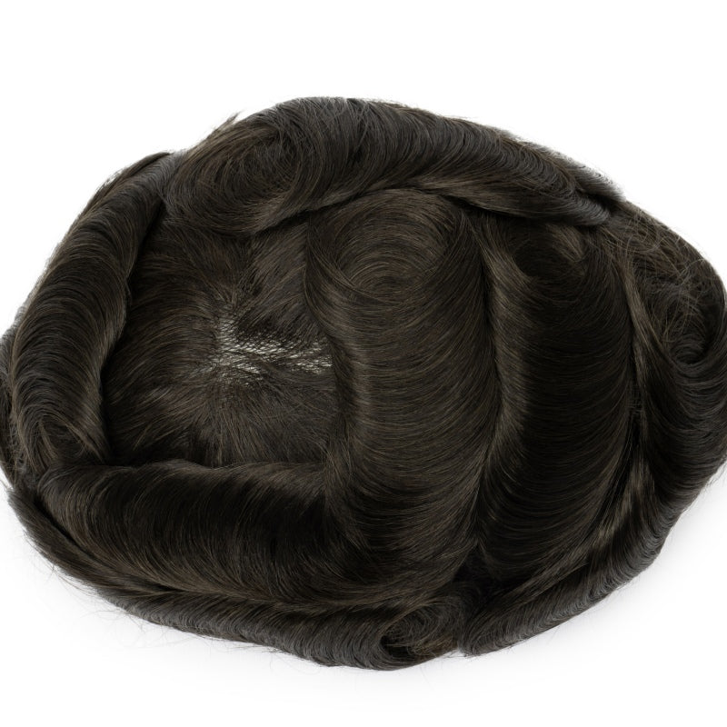 0.06-0.08 mm V Loop| Bio Skin Hair System for Men | No-shine under Lights, Blends Well with Your Skin