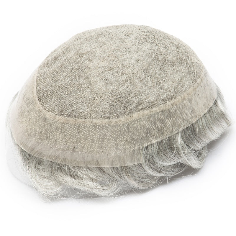 2PCS| Australia Base: Men's Topper Wig | Swiss Lace in Center with Poly skin All Around | Must Have for Traveling