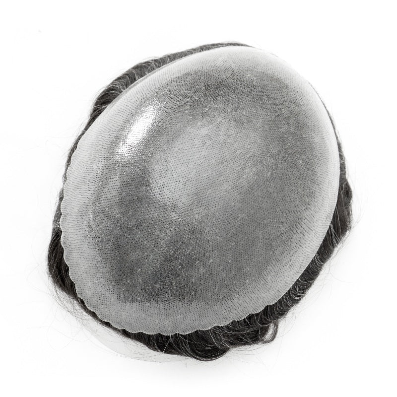 3PCS| 0.10-0.12mm Double Knots Full Skin Base |Men's Hair Unit| Men's Hairstyle for Thin Hair