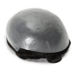 Single-knotted Mirage | Toupee for Men | 0.06-0.08mm Full Super Thin Skin Base | Thicker Hair and More Durable